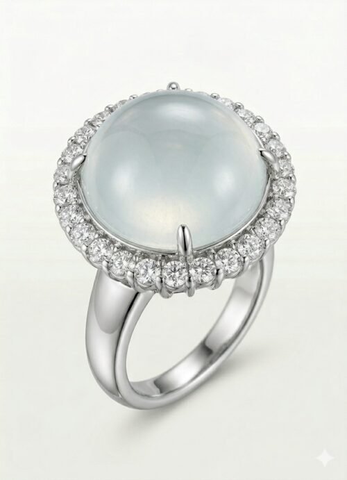 朵透透 大號緬甸老料翡翠戒指 MCK02356